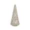 LED Glass Christmas Tree Set, 6.5", 7.75", 10" & 12"